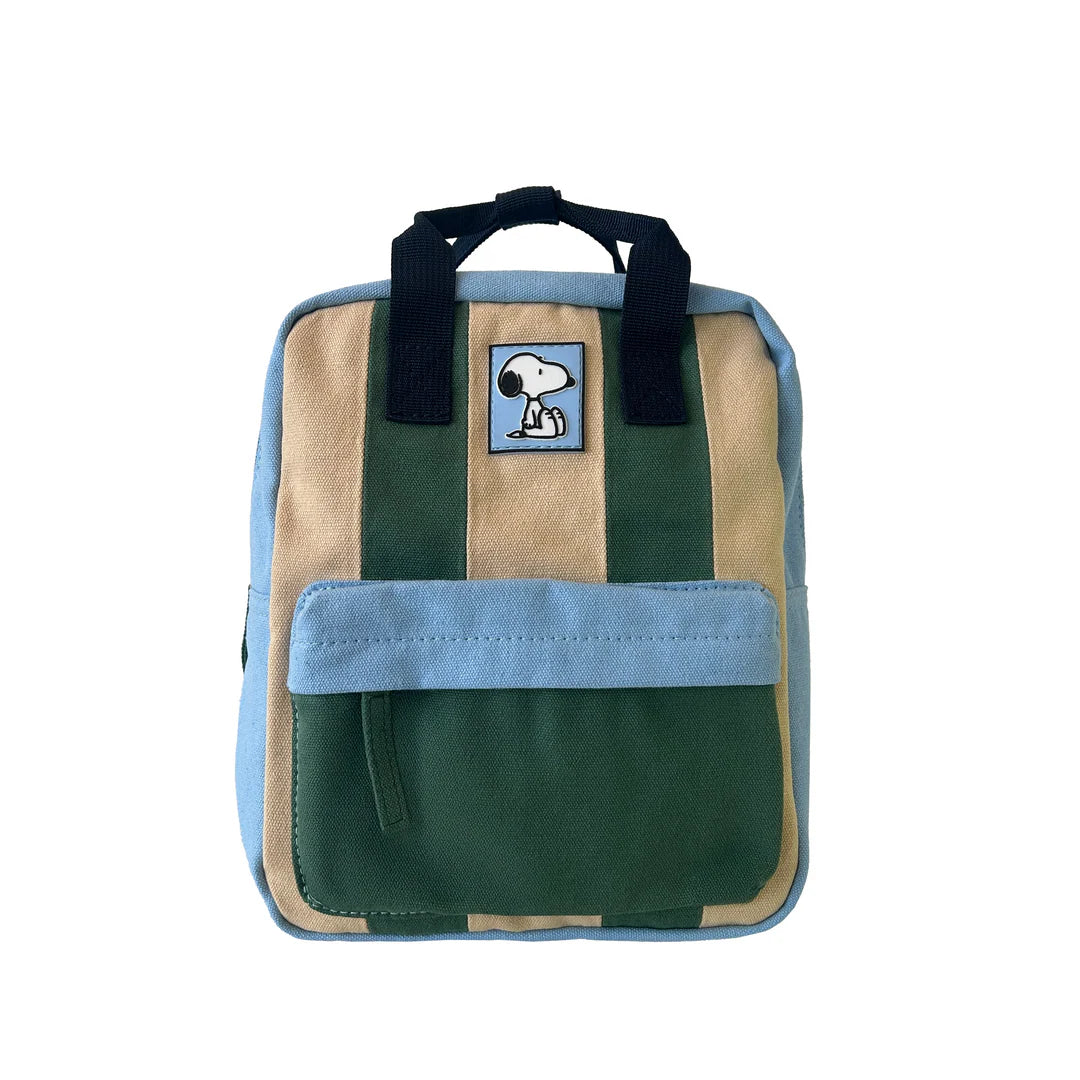 Peanuts Backpack Large Blue/Green/Beige
