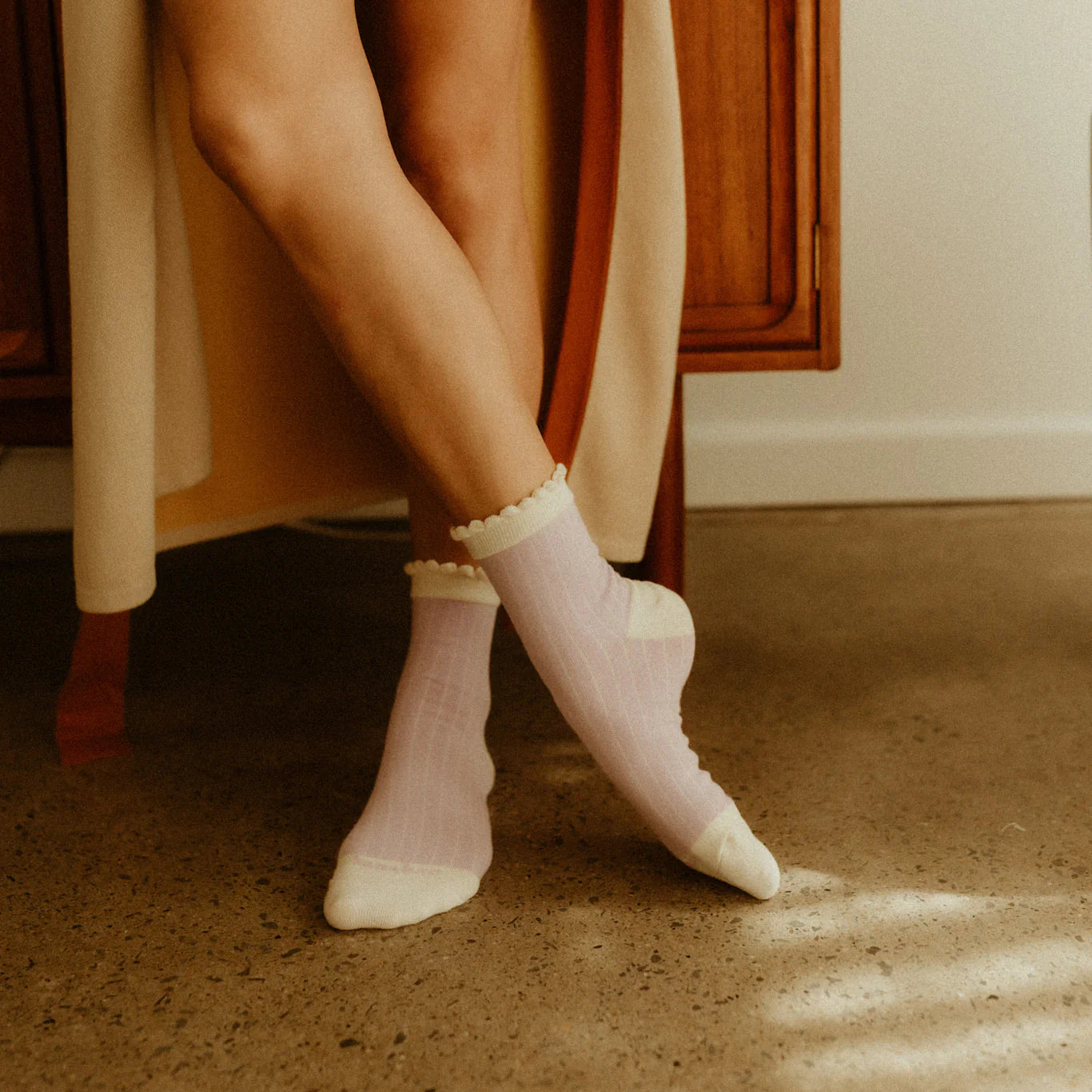Rad Mama and Lilac Rib Organic Cotton Sock Pack