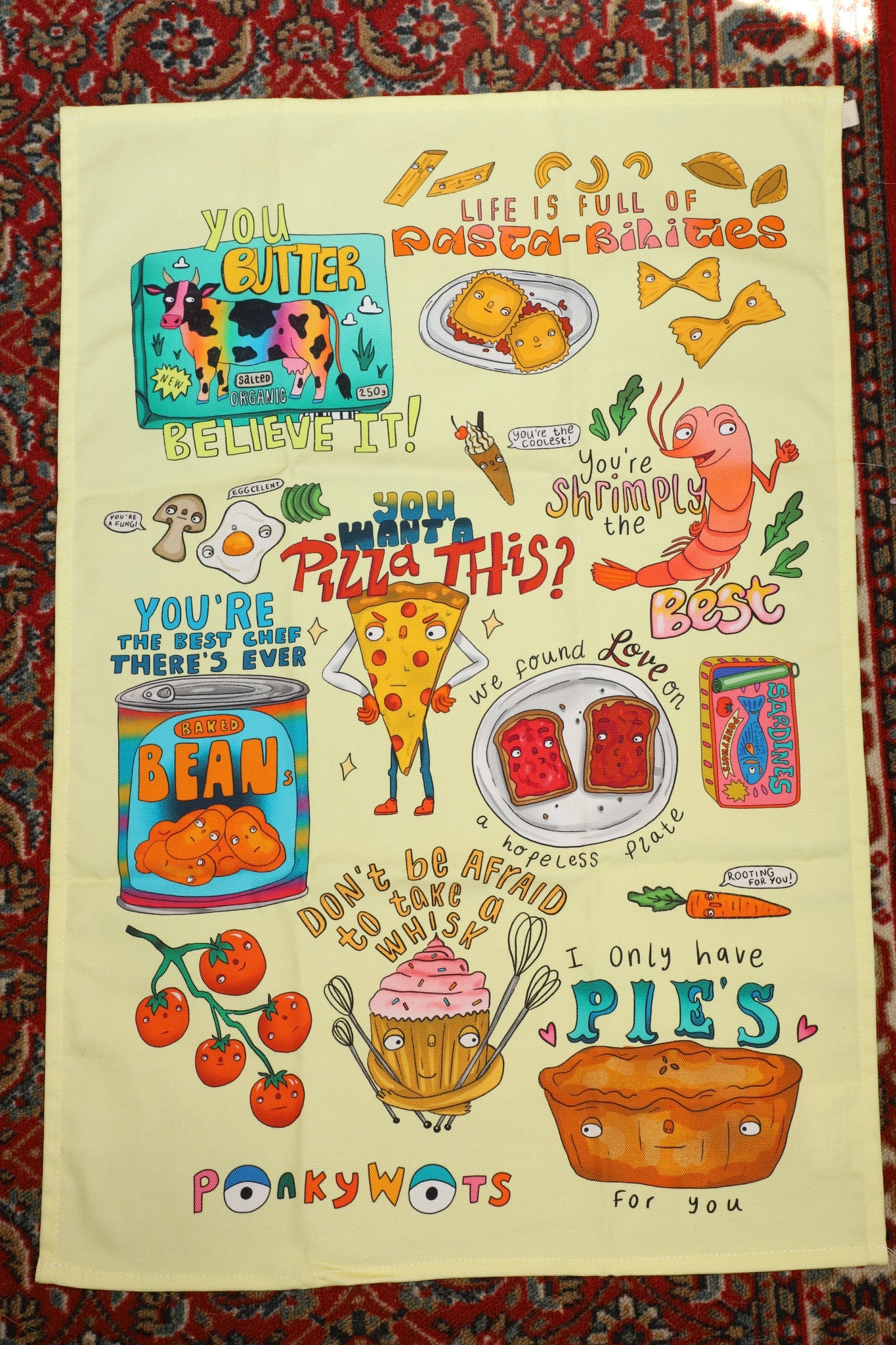 Foodie Pun Tea Towel