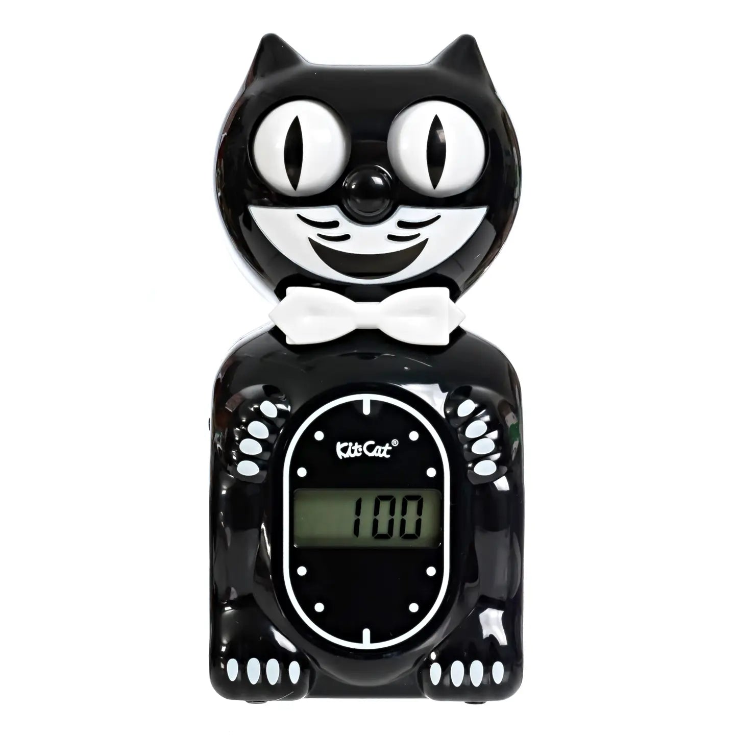 Kit Cat Klock Solar Digital Alarm Klock Classic Front