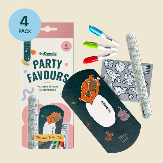 Sketchband Party Favours 4 pack Sugar & Spice