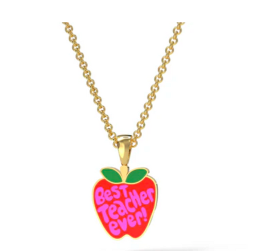 Teacher Apple Pendant