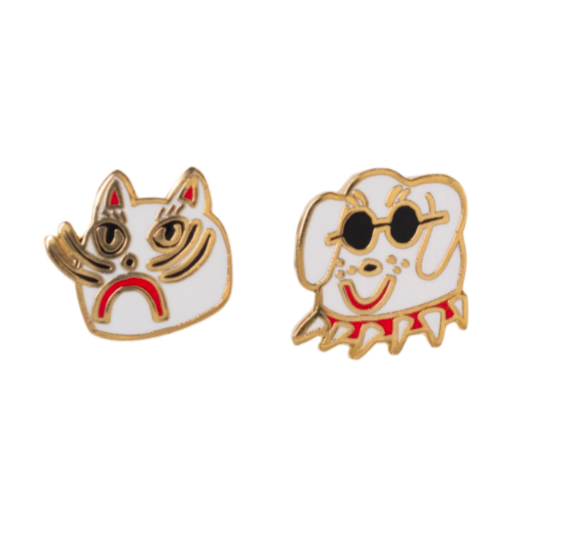 KM Cat & Dog Earrings