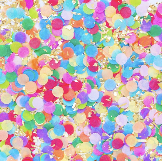 Rainbow Artisan Confetti Tube