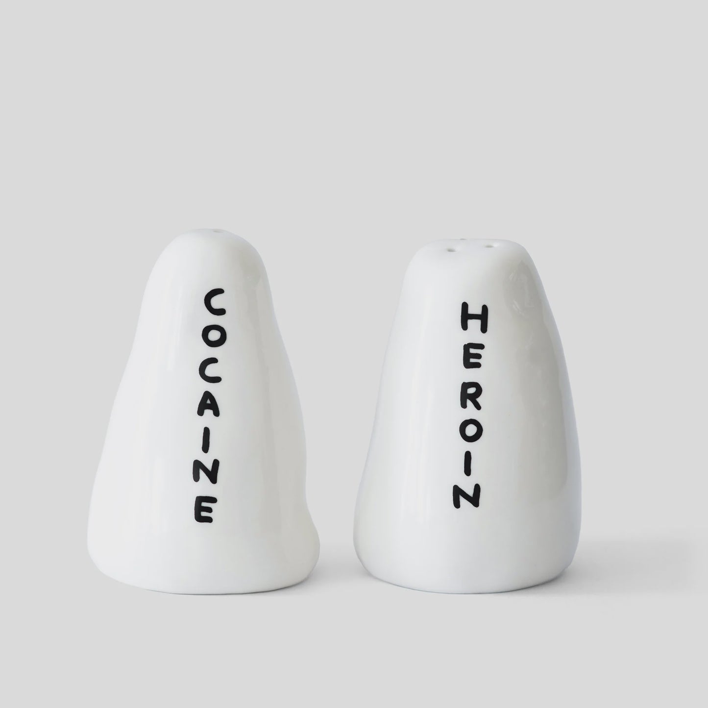 David Shrigley Cocaine and Heroin Shakers