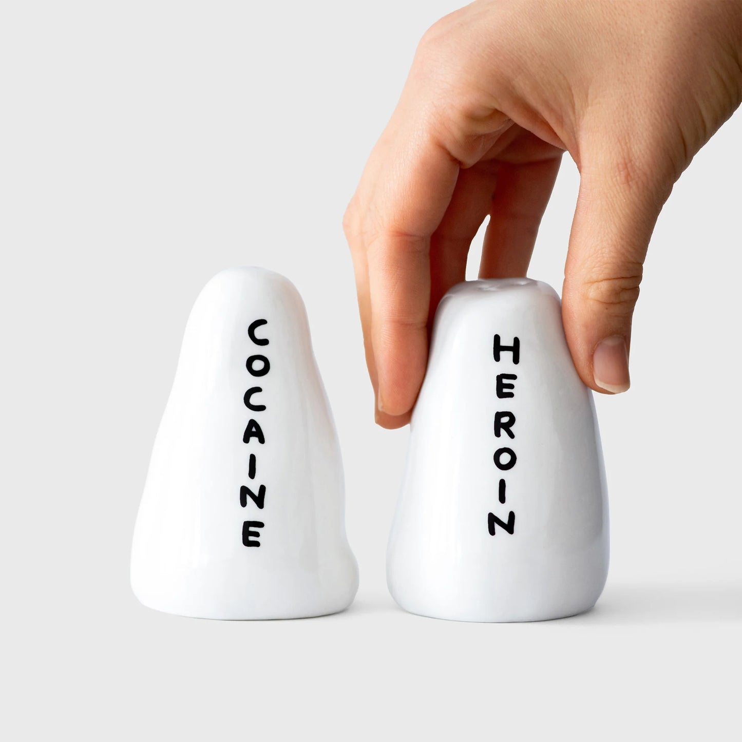 David Shrigley Cocaine and Heroin Shakers