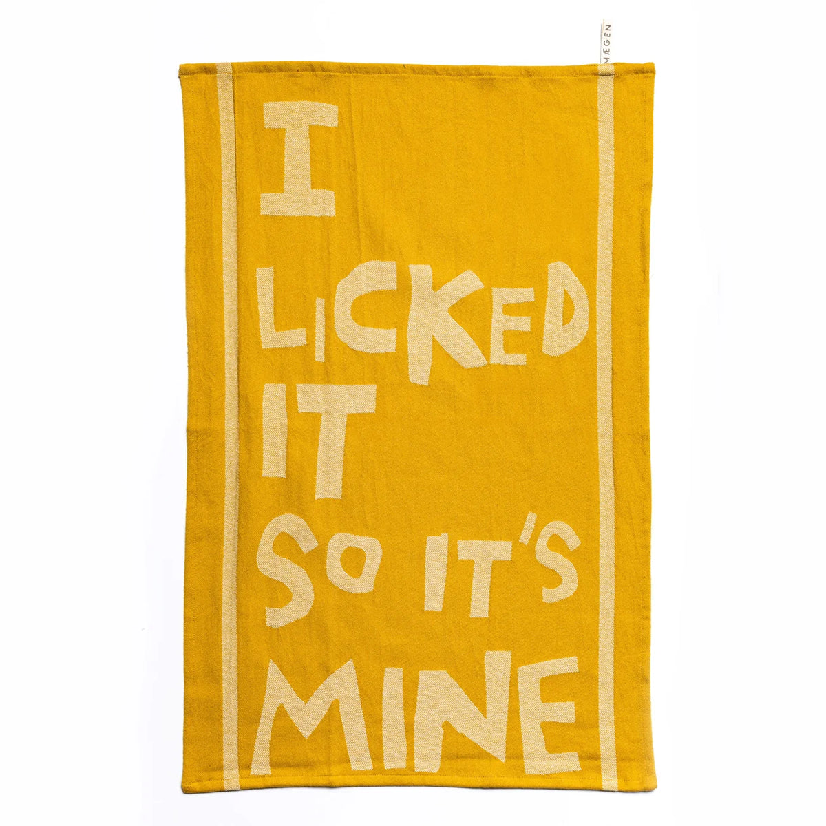 Tea Towel - Chartruse - I Licked it so it's Mine