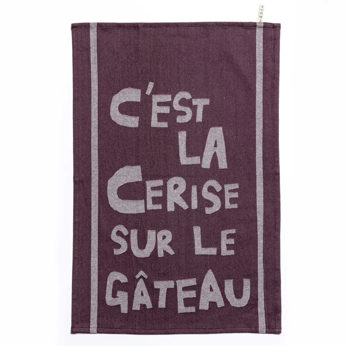 Tea Towel - Aubergine - C'est la cerise sur le gateau