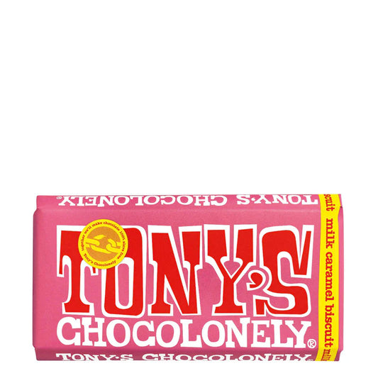 Tony's Chocolonely Milk Choc Caramel Cookie 180gm