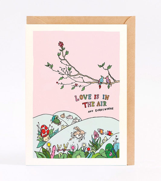 Wally Paper - Love Is In The Air Greeting Card