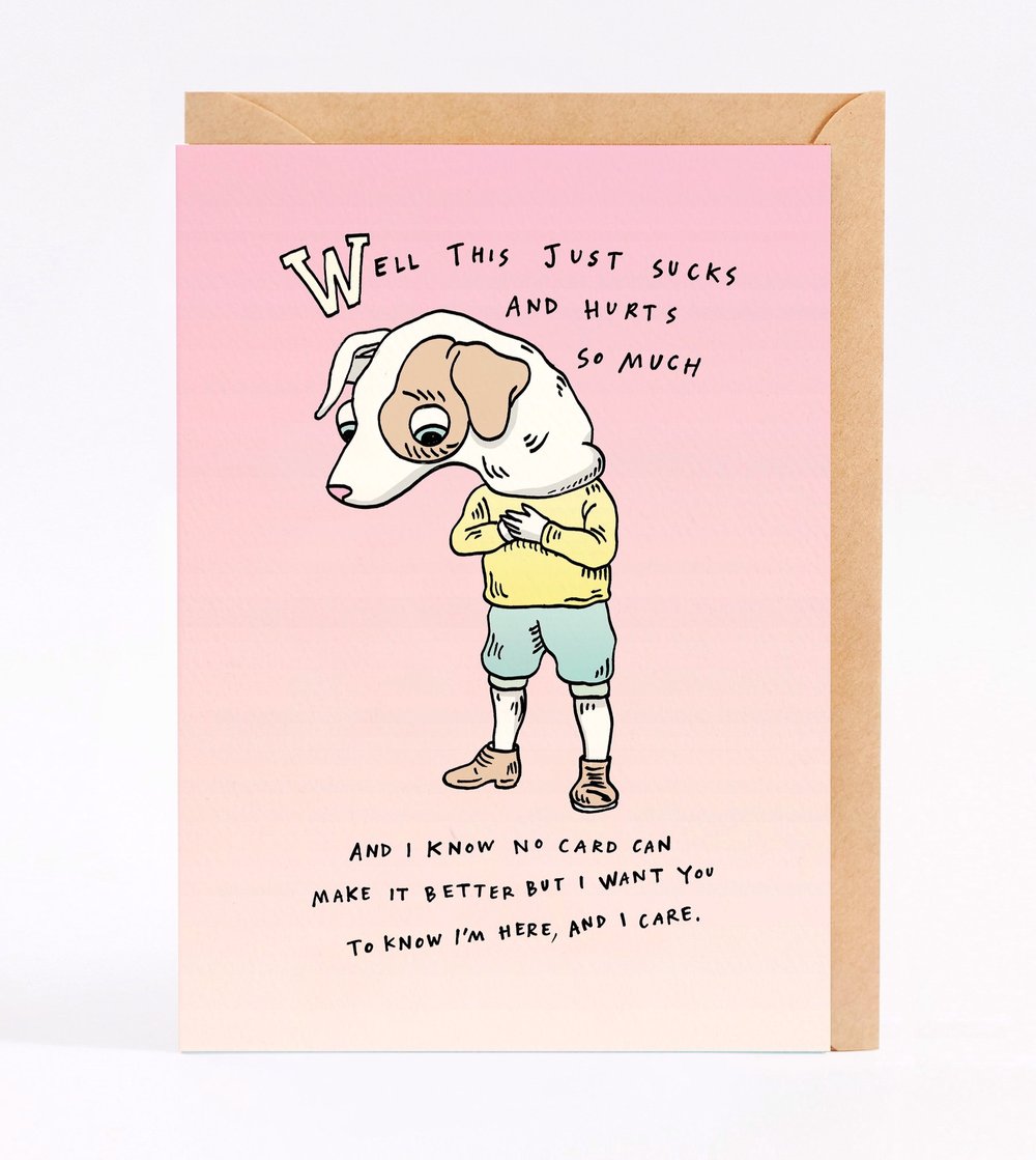 Wally Paper - Heart Hurts Greeting Card