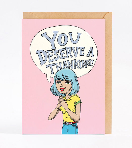 Wally Paper - Thanking Greeting Card