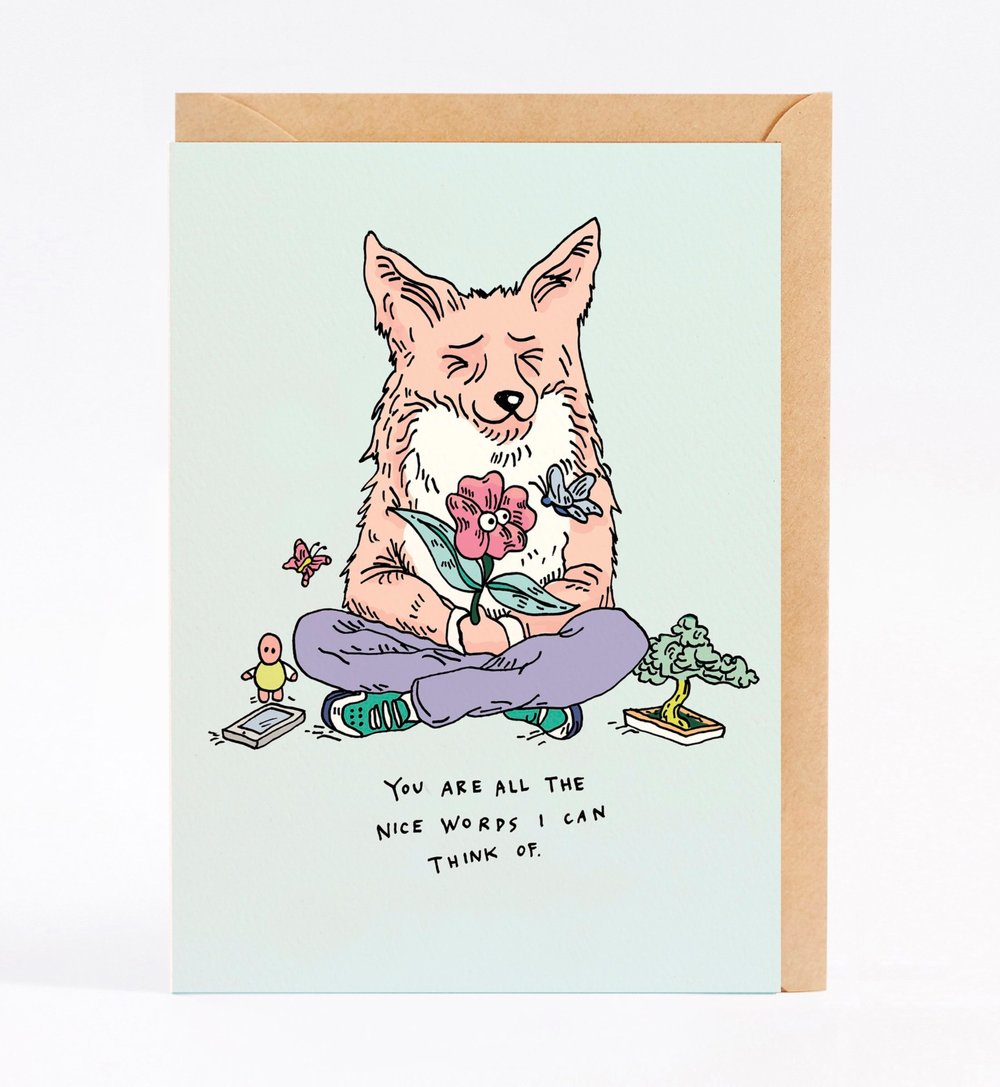 Wally Paper - All The Nice Words Greeting Card
