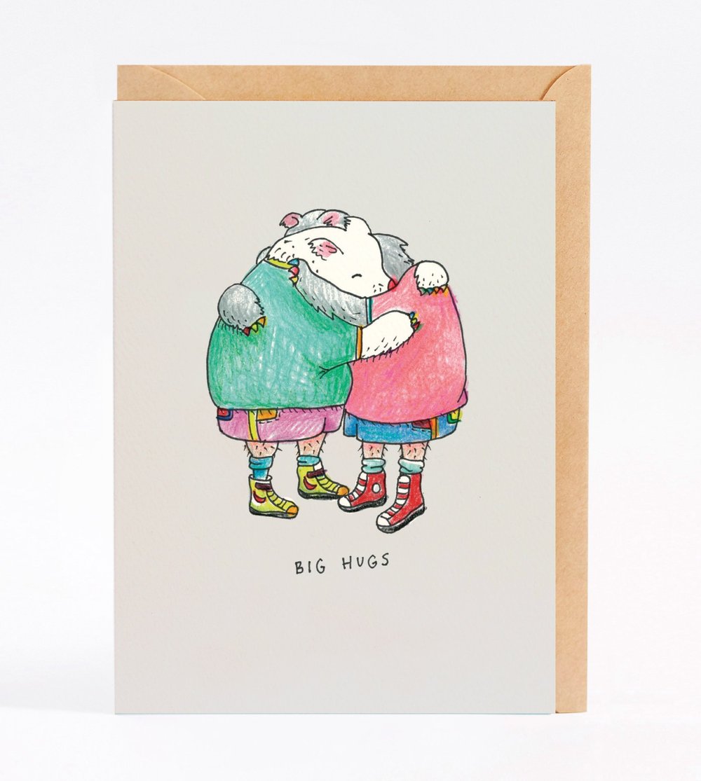 Wally Paper - Bear Hugs Greeting Card