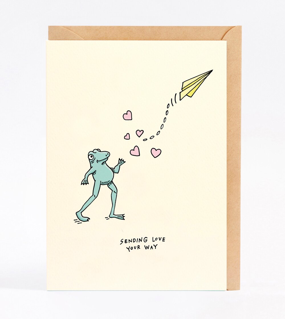 Wally Paper - Love Frog Greeting Card