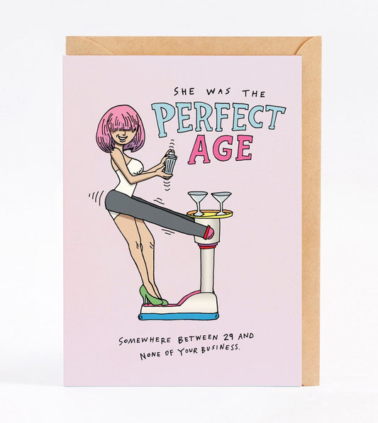 Wally Paper - Perfect Age Greeting Card