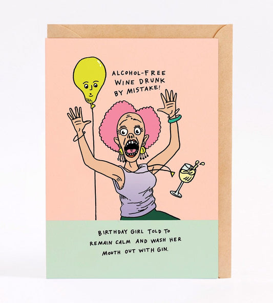 Wally Paper - Remain Calm Greeting Card