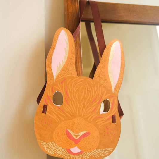 Rabbit Mask Greeting Card