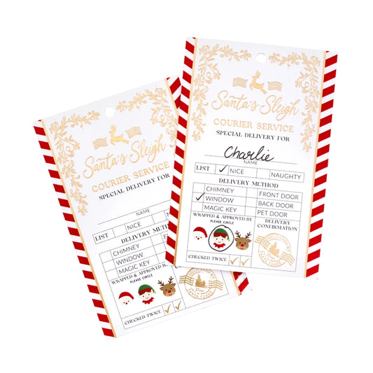 Santa Sleigh Christmas Gift Tags 6