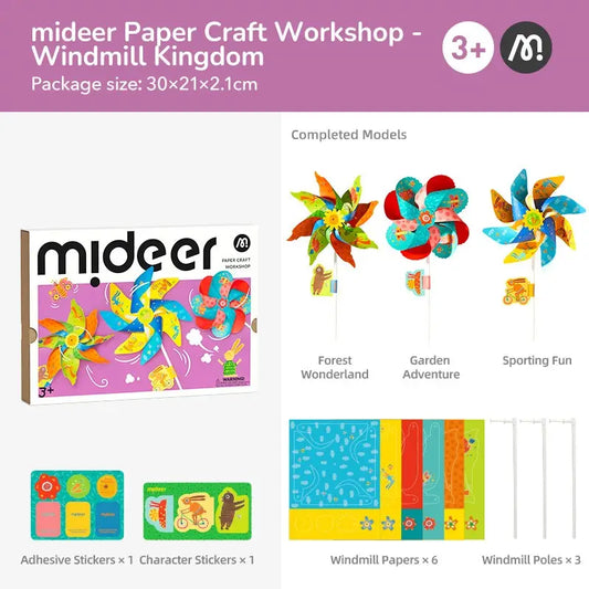 Mideer Paper Craft Workshop - Windmill Kingdom