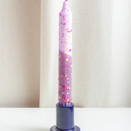 Taper Candle - Lavender Confetti