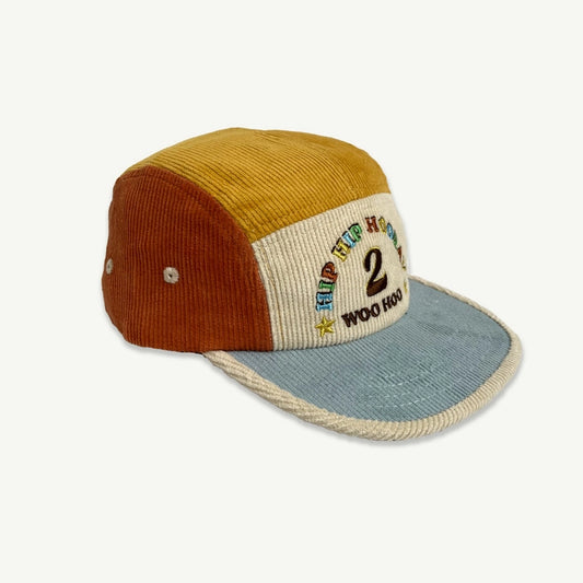 2nd Birthday Cord Cap - Primary Spliced