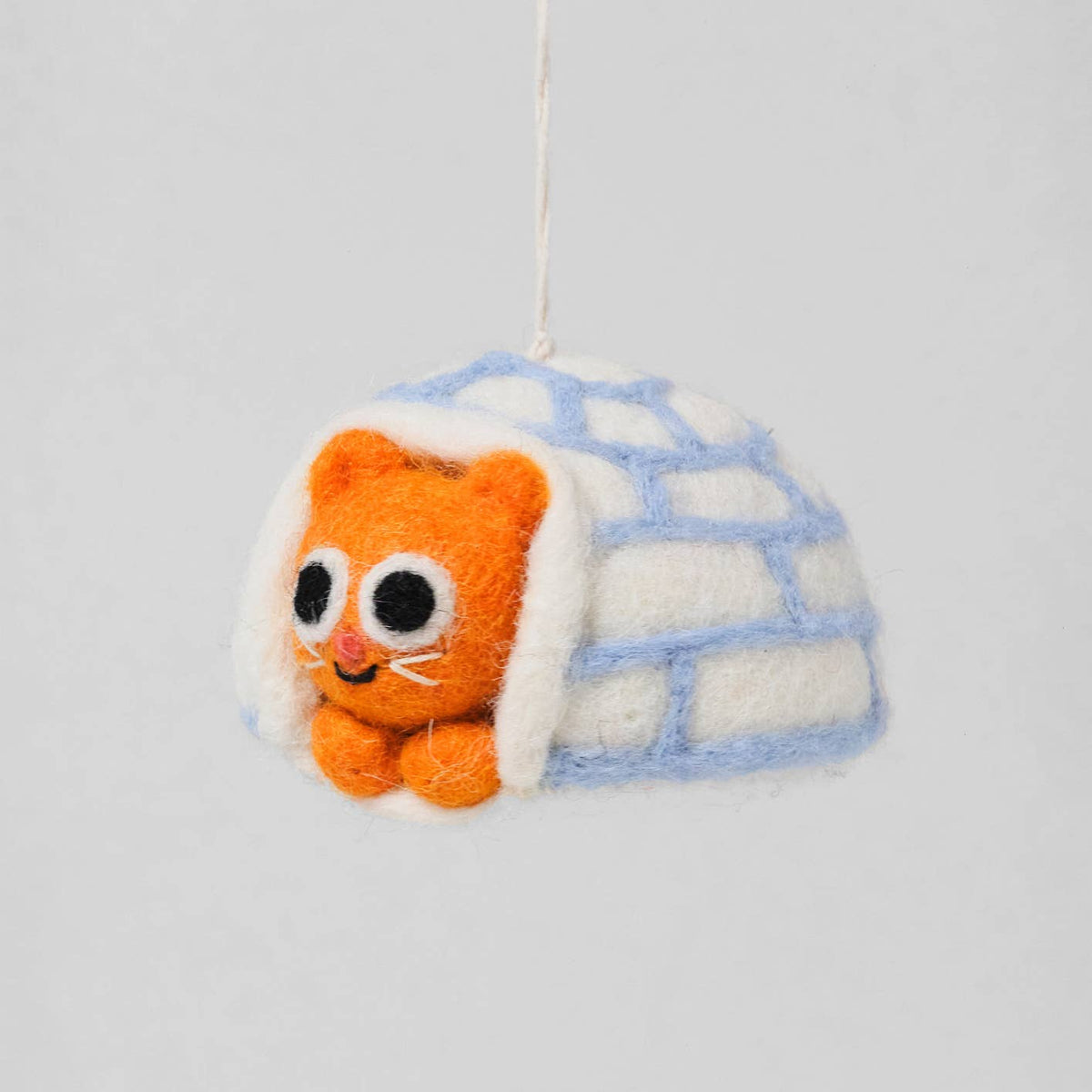 Frosty Cat Hanging Felt Ornament