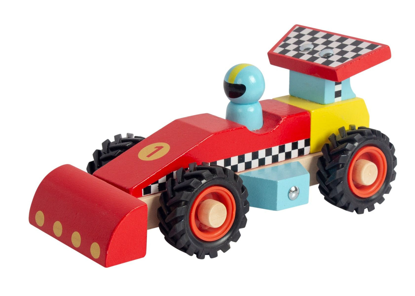 Wooden Racing Car - Red