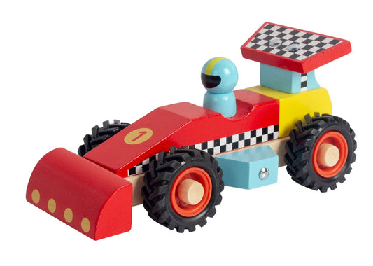 Wooden Racing Car - Red