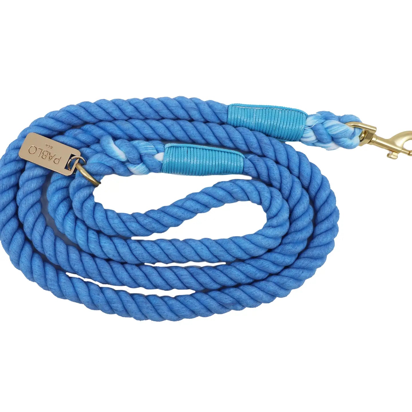 Pablo & Co. Rope Dog Leash Blue