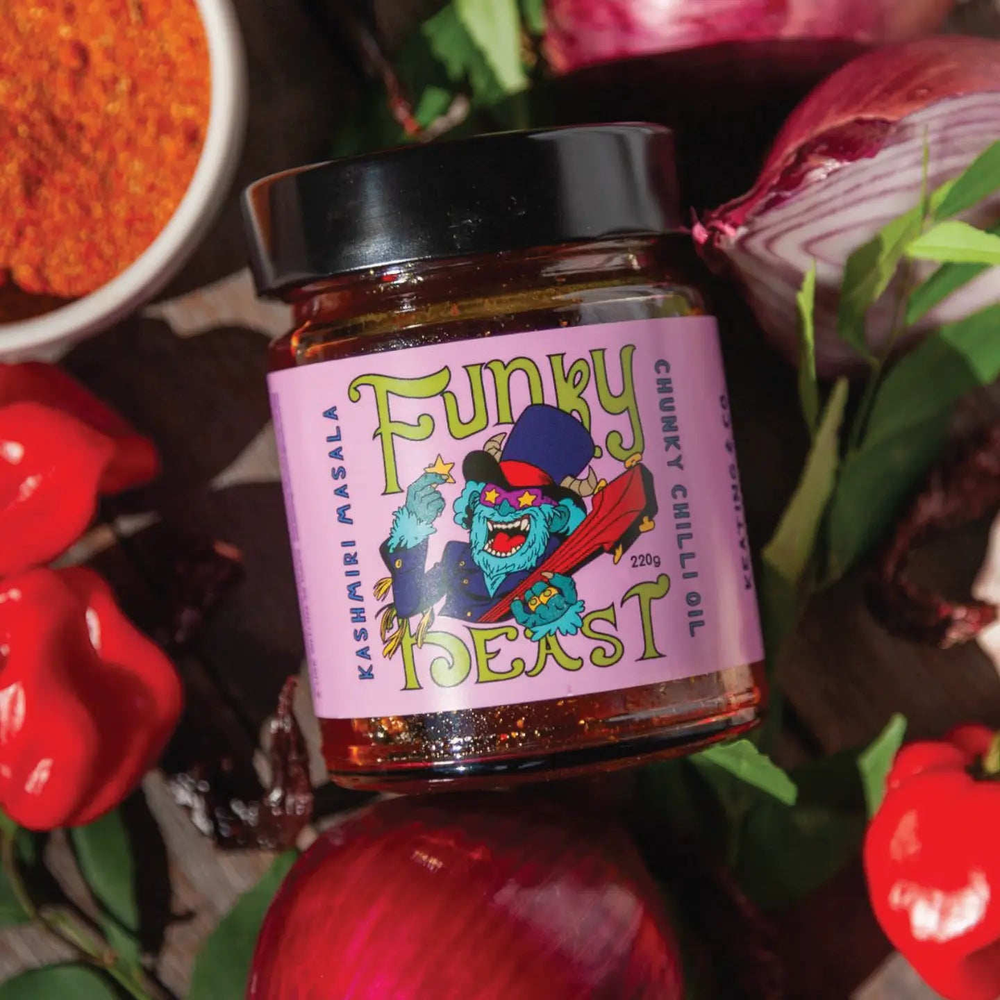 Funky Beast Chunky Chilli Oil