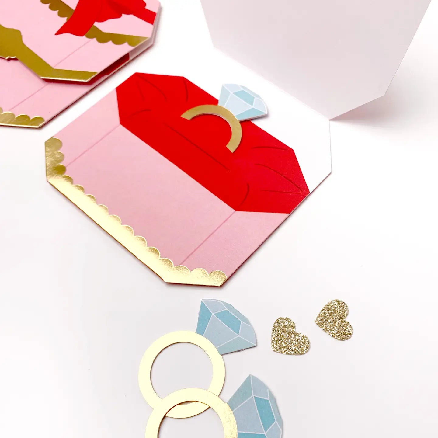 Ring Box Die Cut Greeting Card