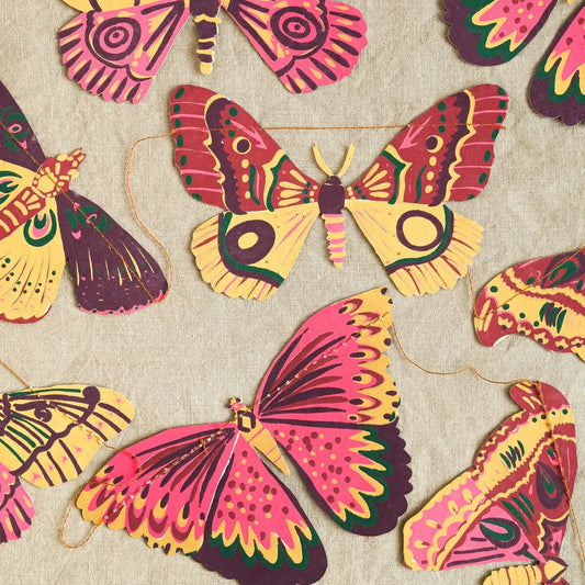 Colourful Butterflies Sewn Garland