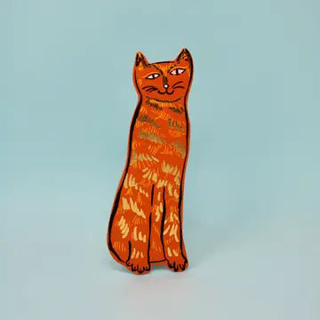 Cat Tails Bookmark Orange