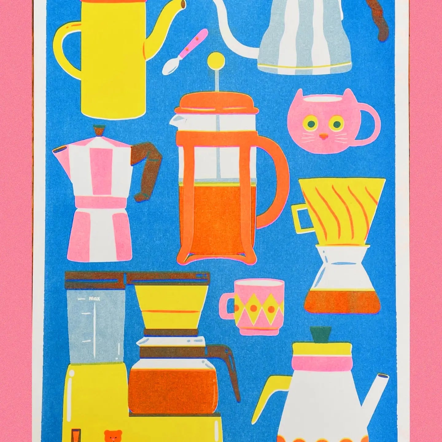 Coffee Pot Print A3