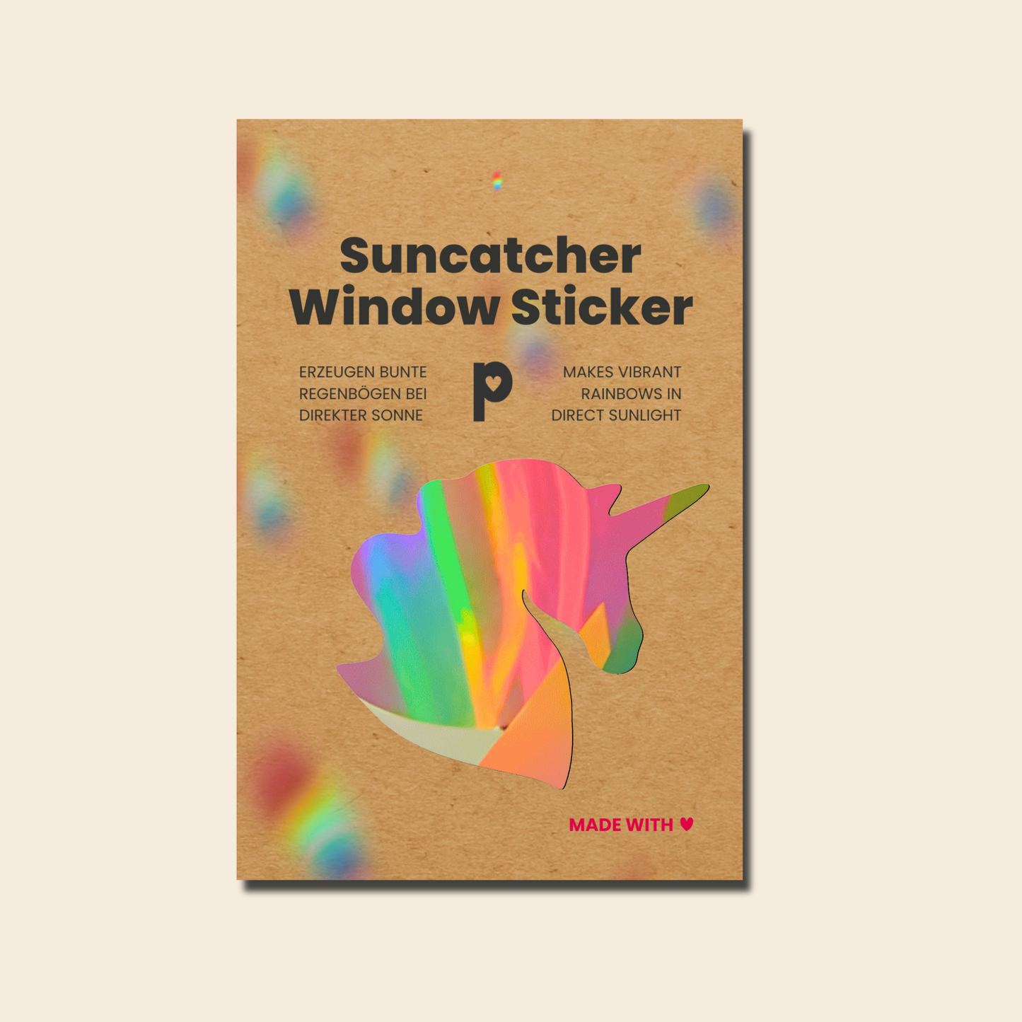 Suncatcher Window Sticker Unicorn, Kids Decal, Rainbow Maker