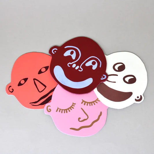 I'm All Ears Set of 4 Coasters Red