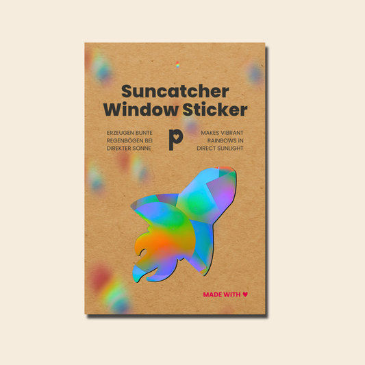 Suncatcher Window Sticker Rocket, Rainbow Decal