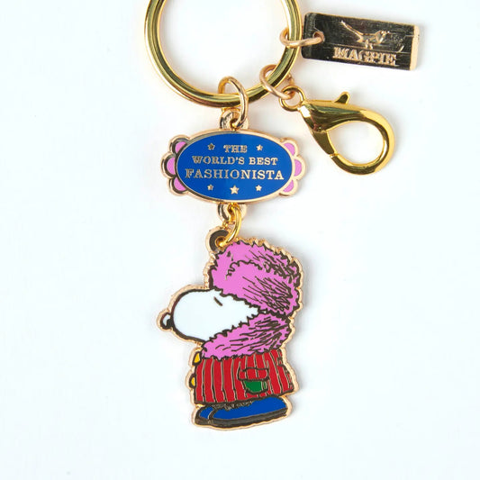 Peanuts World's Best Keyring Fashionista