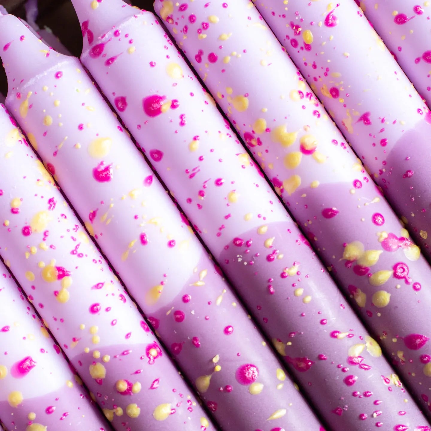 Taper Candle - Lavender Confetti