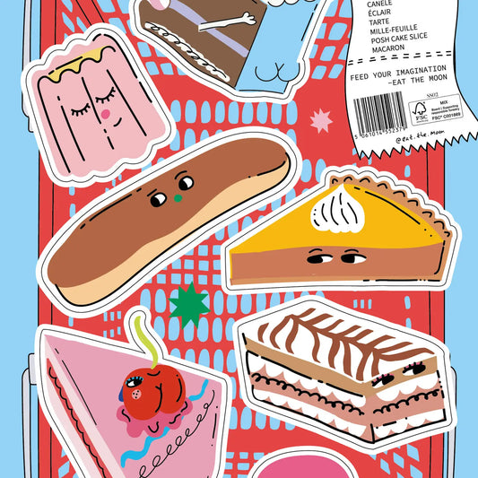 A5 Sticker Sheet - the Patisserie