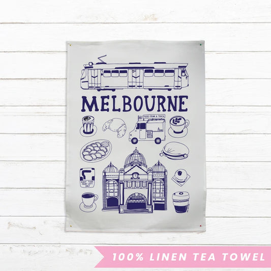 Tea Towel - Melbourne