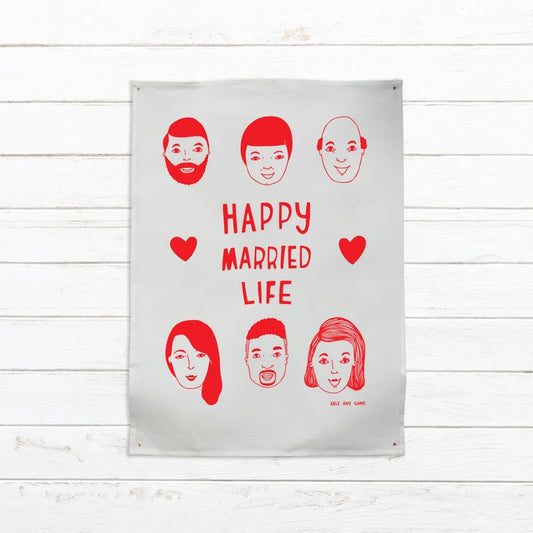 Tea Towel - Happy Married Life