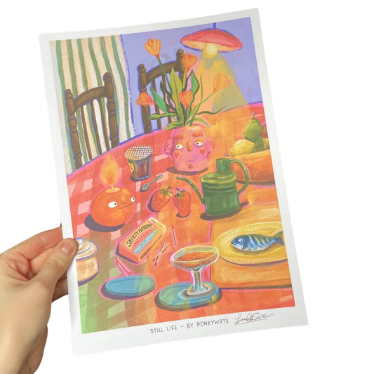 Ponky Wots Art Print A4