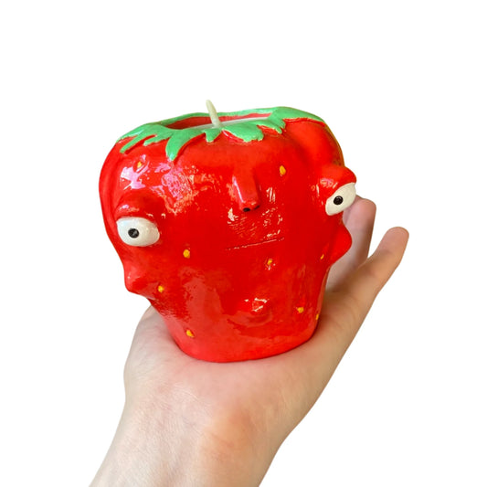 Fruit Candle Holder - Strawberry 1