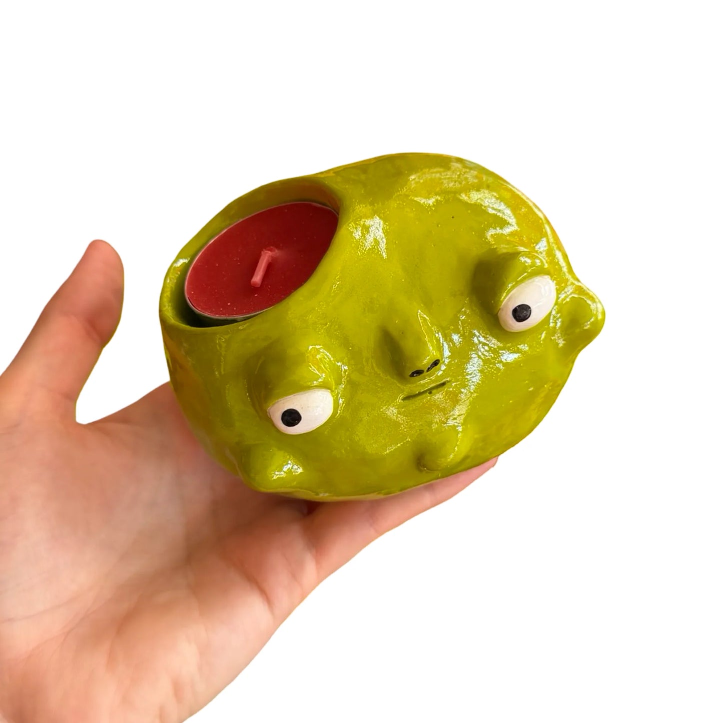 Fruit Candle Holder - Olive 1