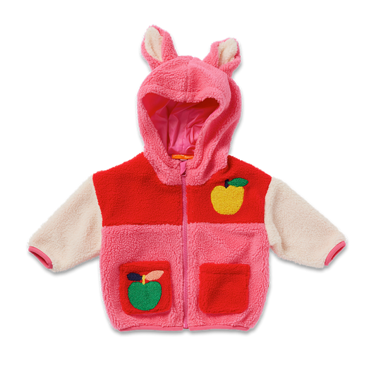 A Is For Apple Baby Sherpa Jacket