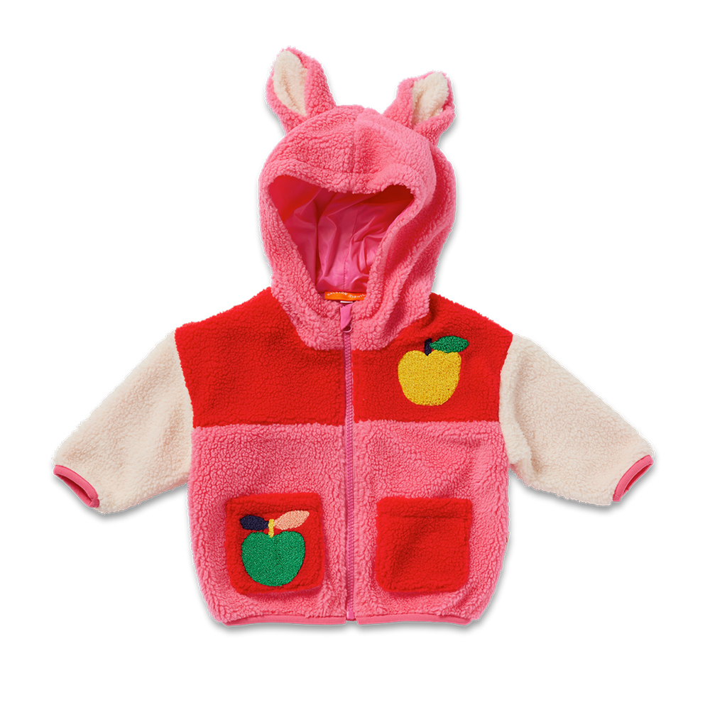 A Is For Apple Baby Sherpa Jacket