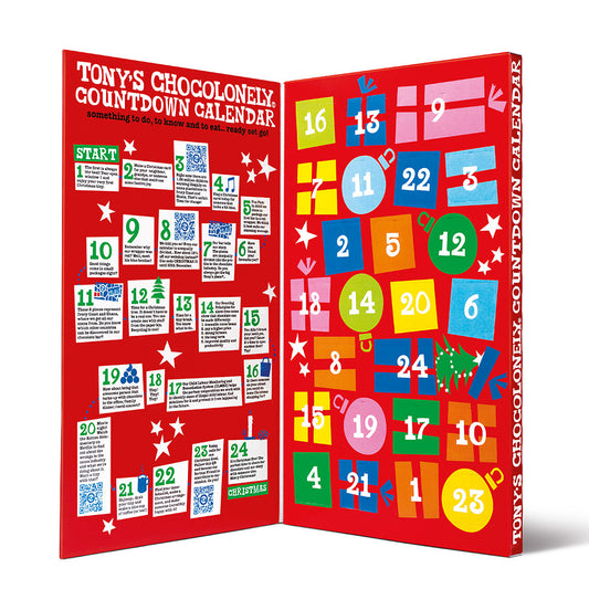 Tony's Chocolonely Christmas 2023 Countdown Calendar
